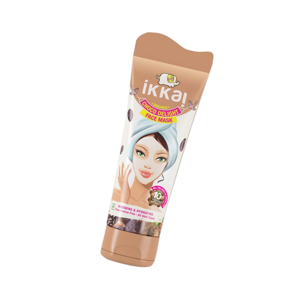 Ikkai Organic Choco Delight Face Mask (100g) - Ikkai
