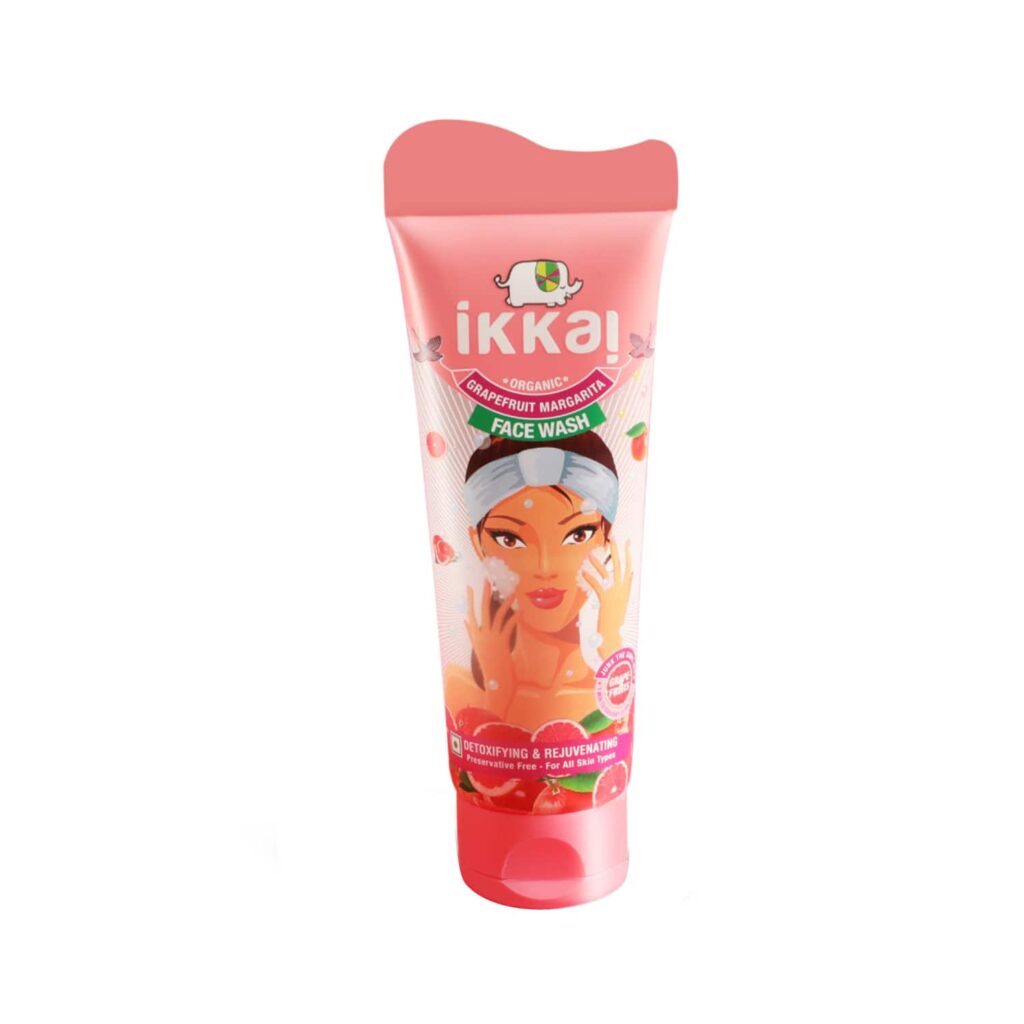 Ikkai Organic Grapefruit Margarita Face Wash (100ml) - Ikkai