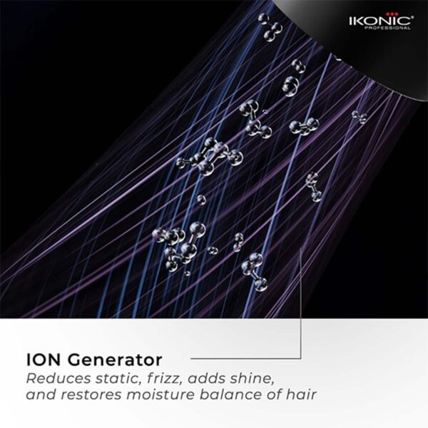 Ikonic Hair Dryer ID 2.0 - Black and Metallic Silver (1 pc) - Ikonic Professional