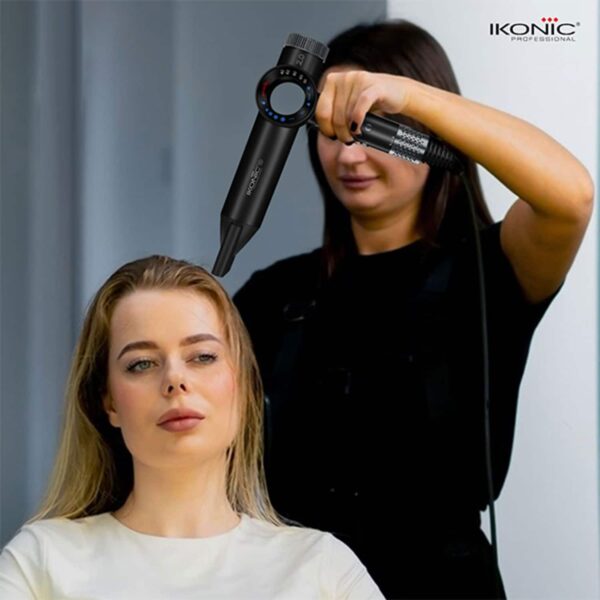 Ikonic Hair Dryer ID 2.0 - Black and Metallic Silver (1 pc) - Ikonic Professional