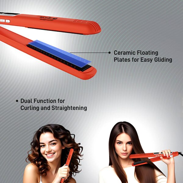 Ikonic Me 2 In 1 Straight and Curl Slim - Orange - Ikonic Me