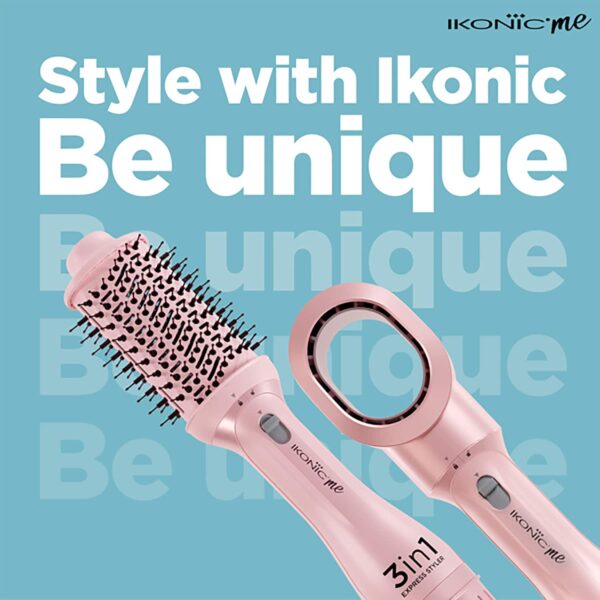 Ikonic Me 3-In-1 Express Styler - Pink (1 pc) - Ikonic Me