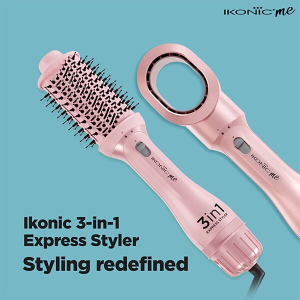 Ikonic Me 3-In-1 Express Styler - Pink (1 pc) - Ikonic Me