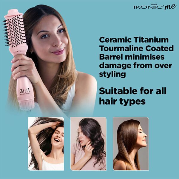 Ikonic Me 3-In-1 Express Styler - Pink (1 pc) - Ikonic Me