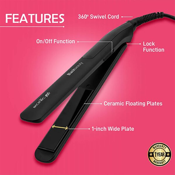 Ikonic Me-Black Beauty Hair Iron & Cadiveu-Bye Bye Frizz Leave-In Frizz Killer Combo - Ikonic Professional
