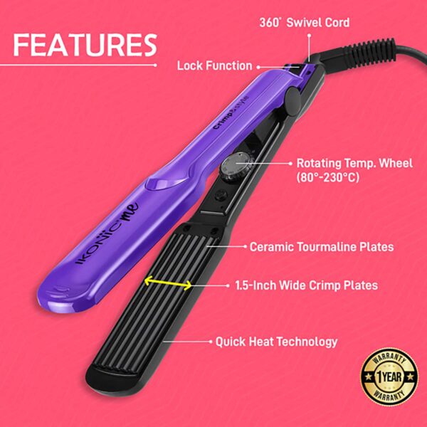 Ikonic Me Crimp and Style (Purple & Black) - Ikonic Me