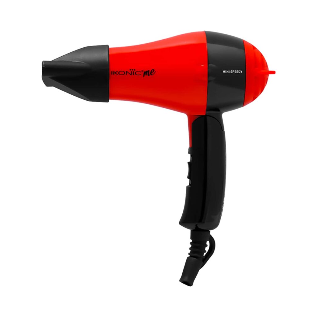 Ikonic Me Mini Speedy Hair Dryer - Black & Red (1 pc) - Ikonic Me