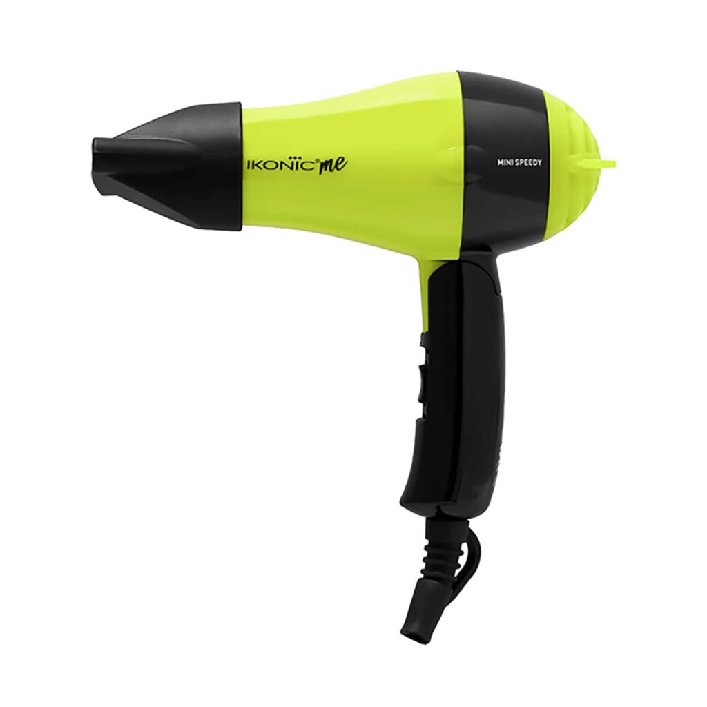 Ikonic Me Mini Speedy Hair Dryer - Black & Yellow (1 pc) - Ikonic Me