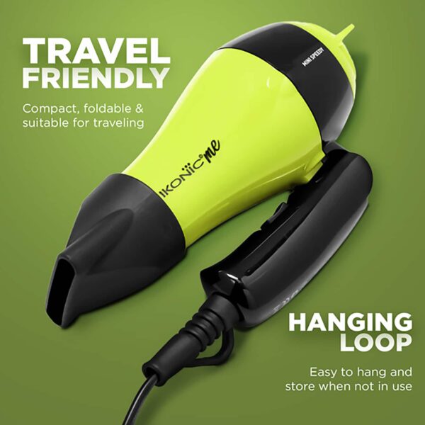 Ikonic Me Mini Speedy Hair Dryer - Black & Yellow (1 pc) - Ikonic Me