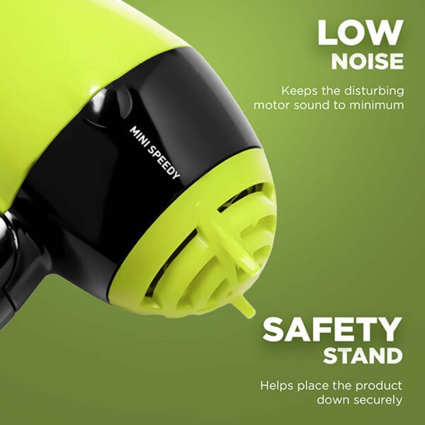 Ikonic Me Mini Speedy Hair Dryer - Black & Yellow (1 pc) - Ikonic Me