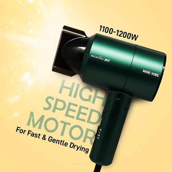 Ikonic Me Mini Vibe Hair Dryer - Black & Emerald (1 pc) - Ikonic Me