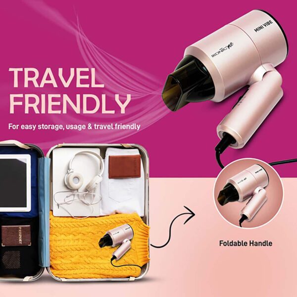 Ikonic Me Mini Vibe Hair Dryer Pink & Cadiveu-Bye Bye Frizz Leave-In Gradual Smoothing Combo - Ikonic Professional