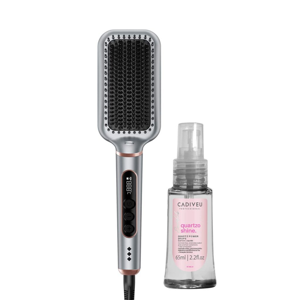 Ikonic Me Super Styler Brush & Cadiveu Quartzo Shine Liquid Quartz Combo - Ikonic Professional