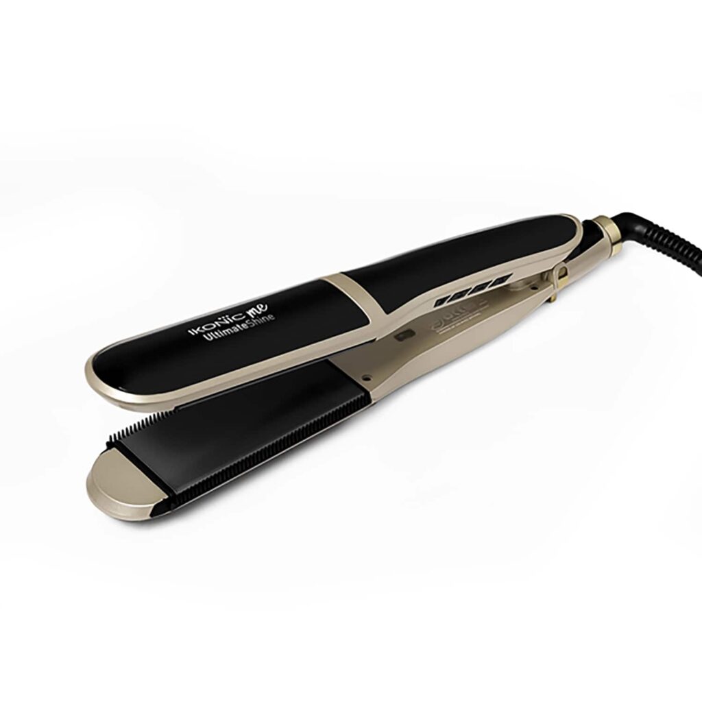 Ikonic Me Ultimate Shine Hair Straightener - Black & Gold (1 pc) - Ikonic Me