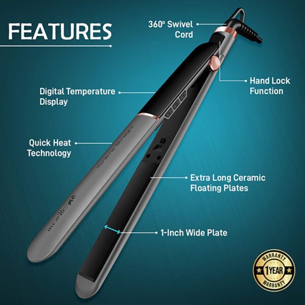 Ikonic Me Xtreme Straightener (Stone) (1 pc) - Ikonic Me