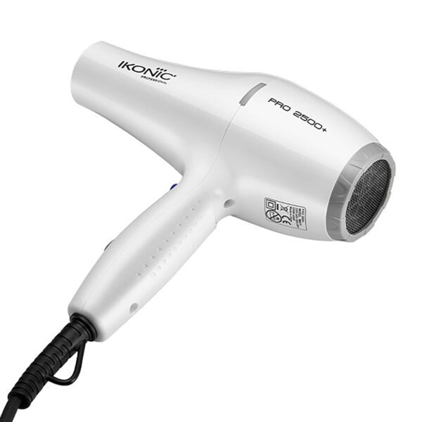 Ikonic Professional 2500+ Pro Hair Dryer (White) - Ikonic Professional