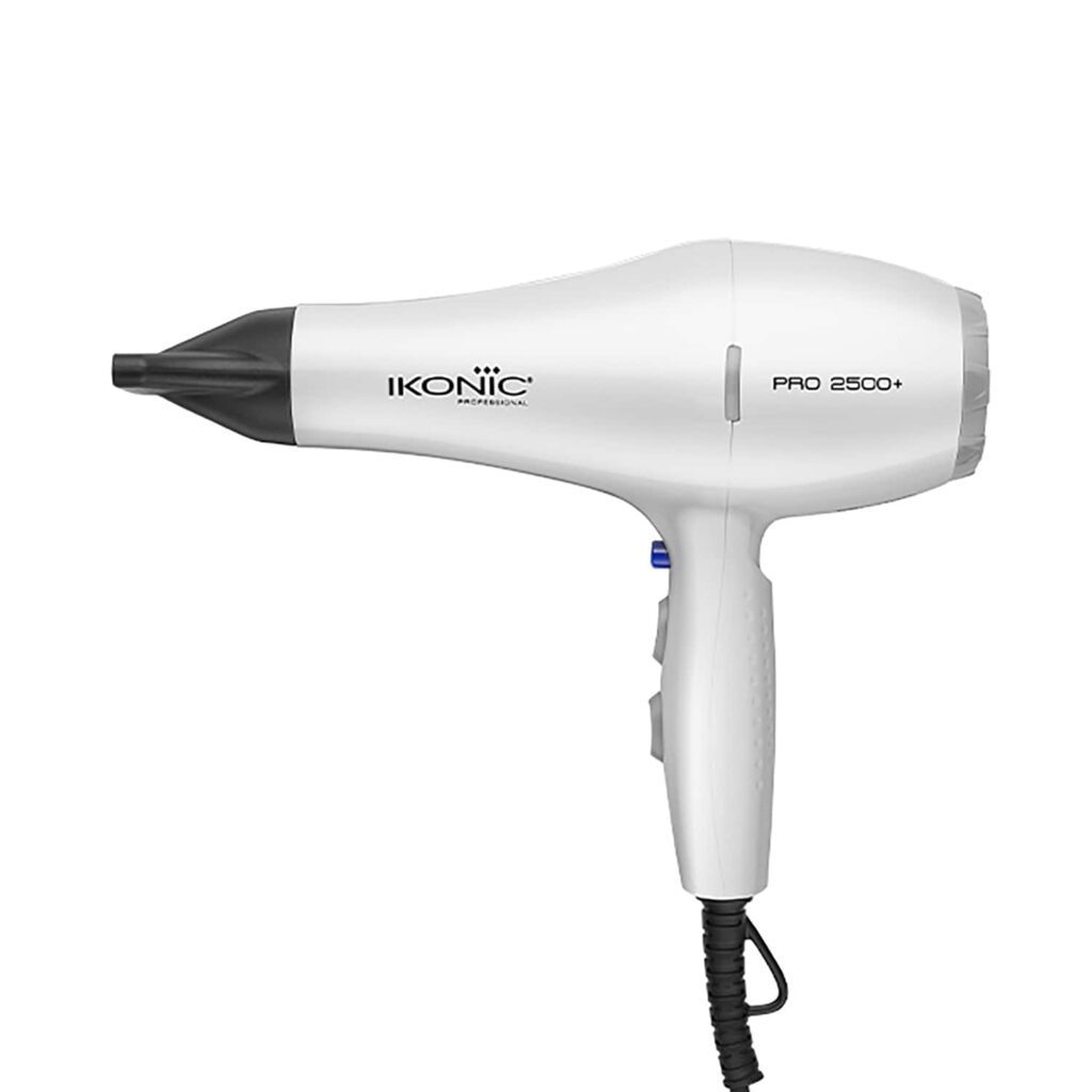 Ikonic Professional 2500+ Pro Hair Dryer (White) - Ikonic Professional