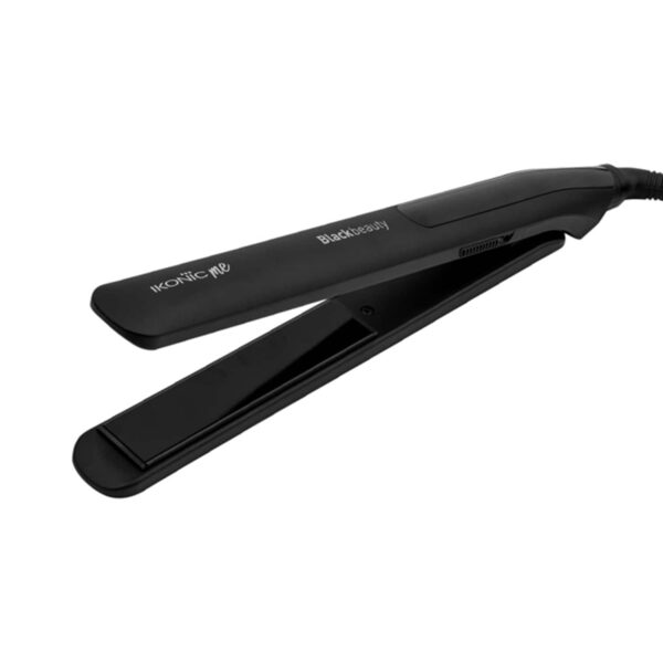 Ikonic Professional Black Beauty Hair Iron Straightener and Mini Vibe Pearl Pink Hair Dryer Combo - Ikonic Professional