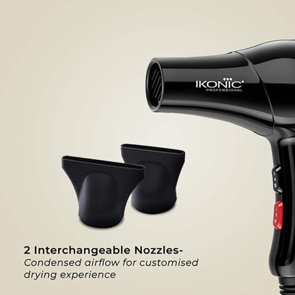 Ikonic Professional Blaze Hair Dryer (Black) - Ikonic Professional