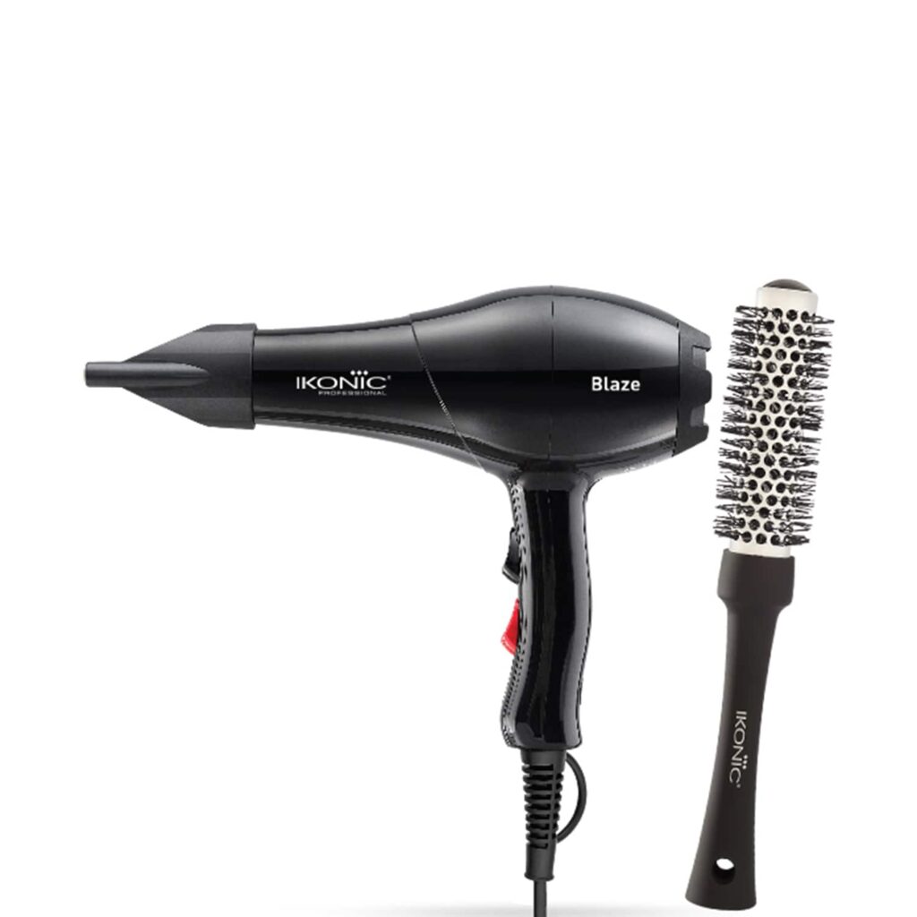 Ikonic Professional Blowout Combo - Blaze Hair Dryer & BDB25 Blow Dry Brush - Ikonic Professional