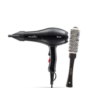 Ikonic Professional Blowout Combo - Blaze Hair Dryer & BDB25 Blow Dry Brush - Ikonic Professional