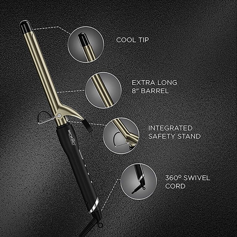 Ikonic Professional Curling Tong - CT 22 (Black) - Ikonic Professional