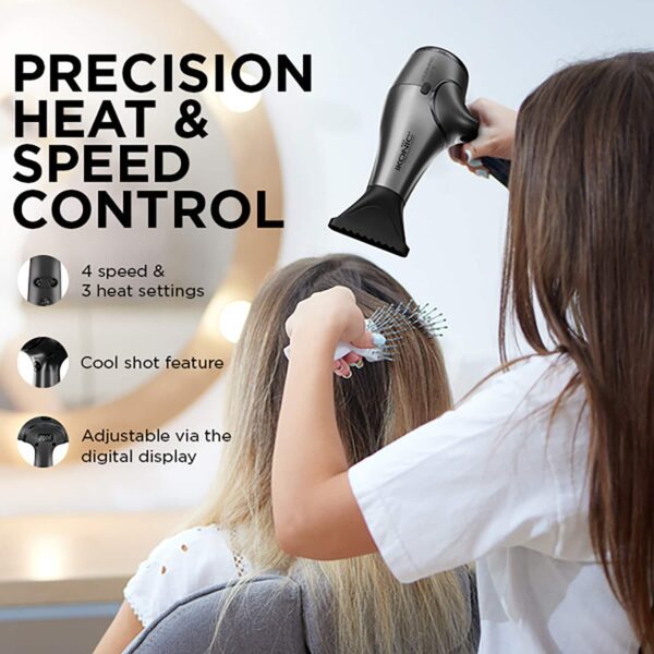 Ikonic Professional Finishing Line Hair Dryer-Grey - Ikonic Professional