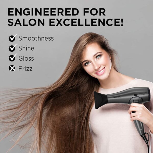 Ikonic Professional Finishing Line Hair Dryer-Grey - Ikonic Professional