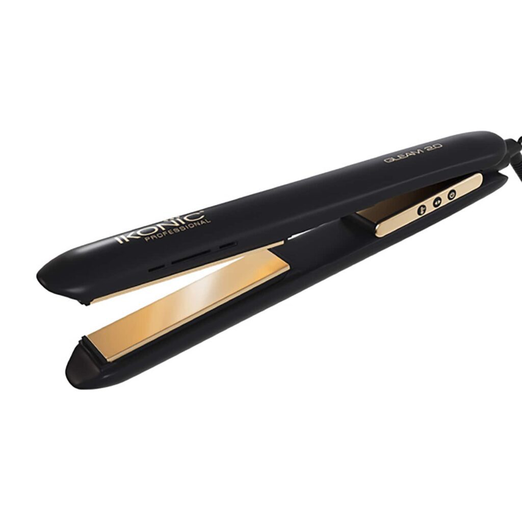 Ikonic Professional Gleam Hair Straightener (Black & Rose Gold) - Ikonic Professional