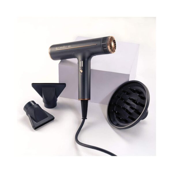 Ikonic Professional Hair Dryer - ID Black and Gold - Ikonic Professional