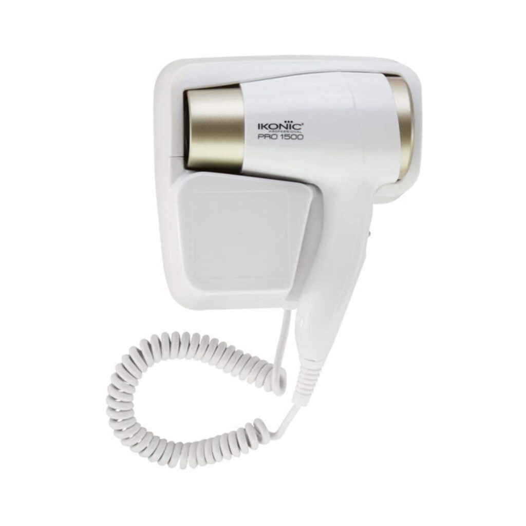Ikonic Professional Pro 1500W Hair Dryer - White, Gold - Ikonic Professional