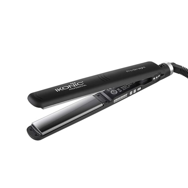 Ikonic Professional Pro Straight Black Hair Straightener and 2500+ Pro White Hair Dryer Combo - Ikonic Professional