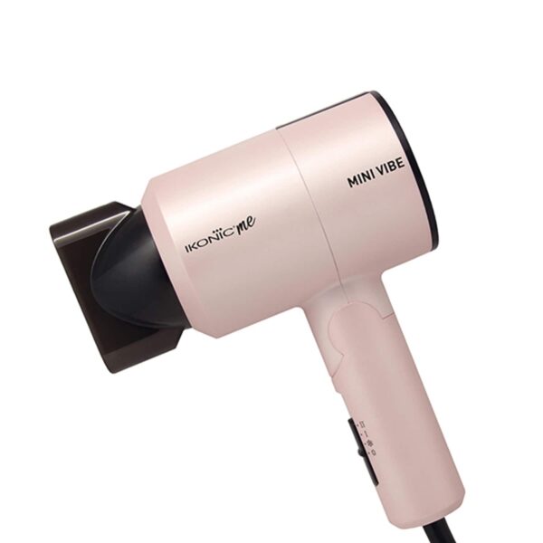 Ikonic Professional Simply Straight and Mini Vibe Black & Pearl Pink Hair Dryer Combo - Ikonic Professional