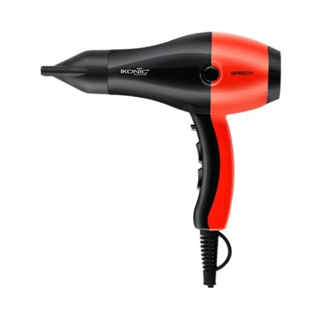 Ikonic Professional Speedy Hair Dryer (Black & Red) - Ikonic Professional