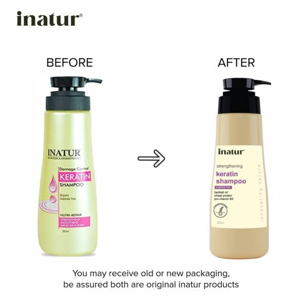 Inatur Damage Control Organic Sulphate-Free Shampoo (350ml) - Inatur