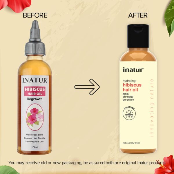 Inatur Hibiscus Re Growth Hair Oil (100ml) - Inatur