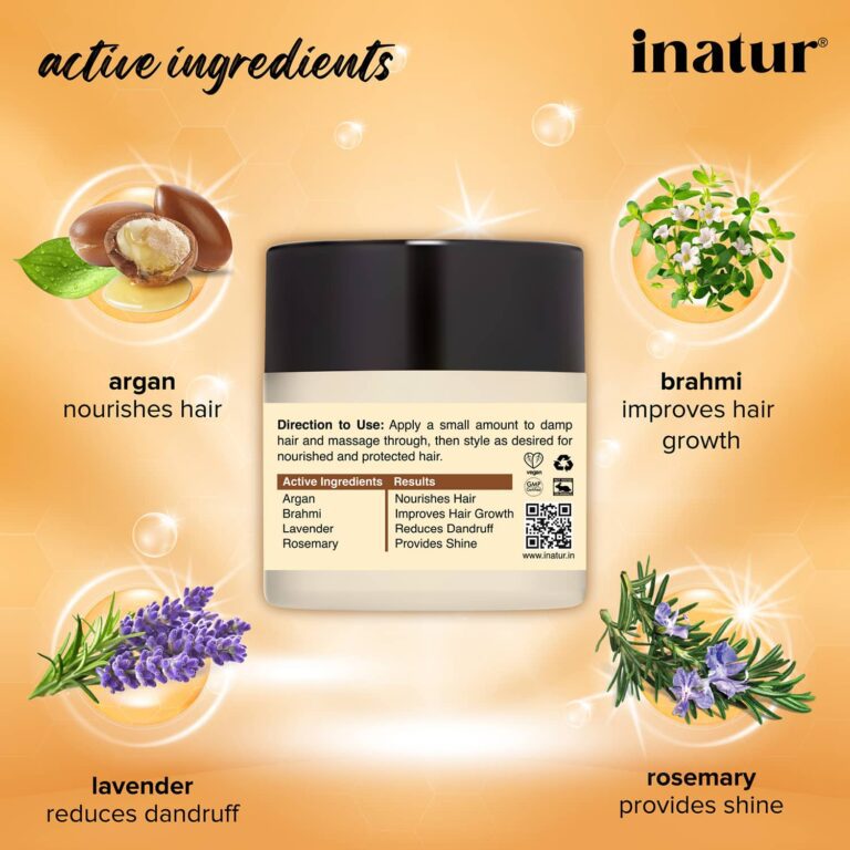 Inatur Moroccan Argan Oil Hair Cream (125g) - Inatur