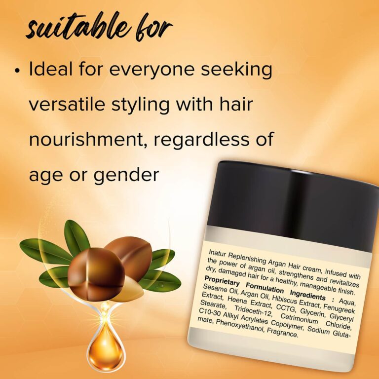 Inatur Moroccan Argan Oil Hair Cream (125g) - Inatur
