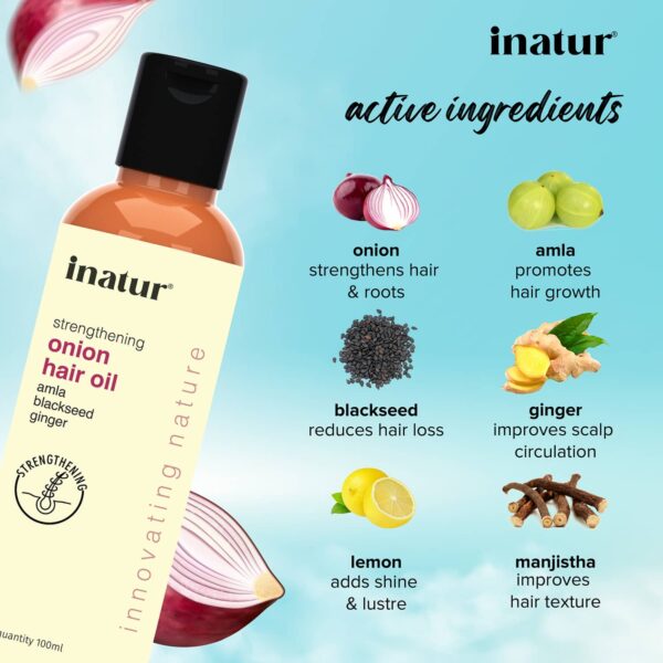 Inatur Onion Hair Oil (100ml) - Inatur
