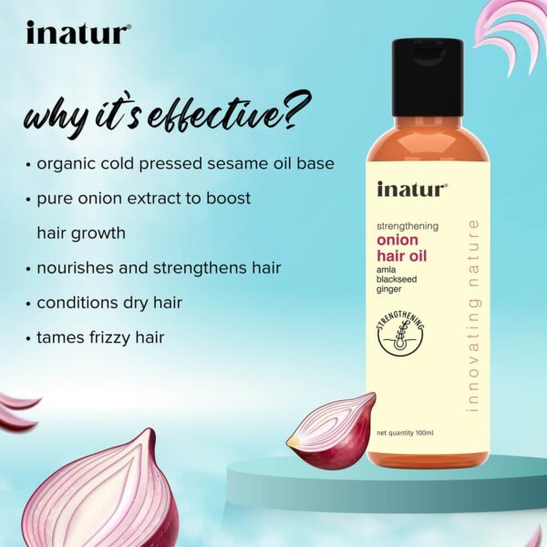 Inatur Onion Hair Oil (100ml) - Inatur