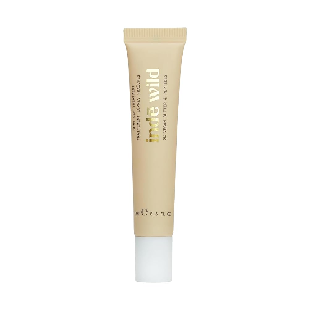 indÄ“ wild Dewy Lip Treatment - 15ml | Overnight Repair Vegan Lip Balm & Moisturizer | Lasts for 8+ hour | With Natural Desi Ghee, Shea Butter, Squalane & Hyaluronic Acid |...