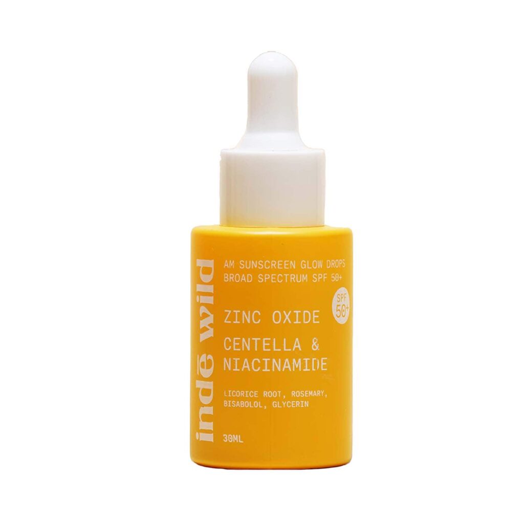 Inde Wild AM Sunscreen Glow Drops SPF 50+ PA++++ (30 ml) - Inde Wild