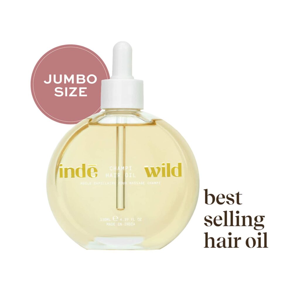 Inde Wild Champi Hair Oil for Regrowth Hairfall And Dandruff (130ml) - Inde Wild