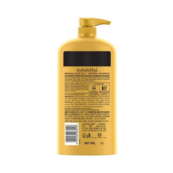 Indulekha Bringha Ayurvedic Shampoo (1000ml) - Indulekha