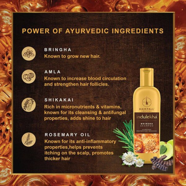 Indulekha Bringha Shampoo (340 ml) - Indulekha
