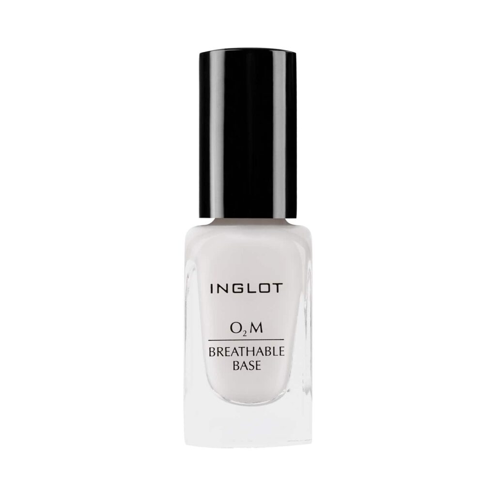 INGLOT O2M Breathable Base Nail Care - White (11ml) - INGLOT