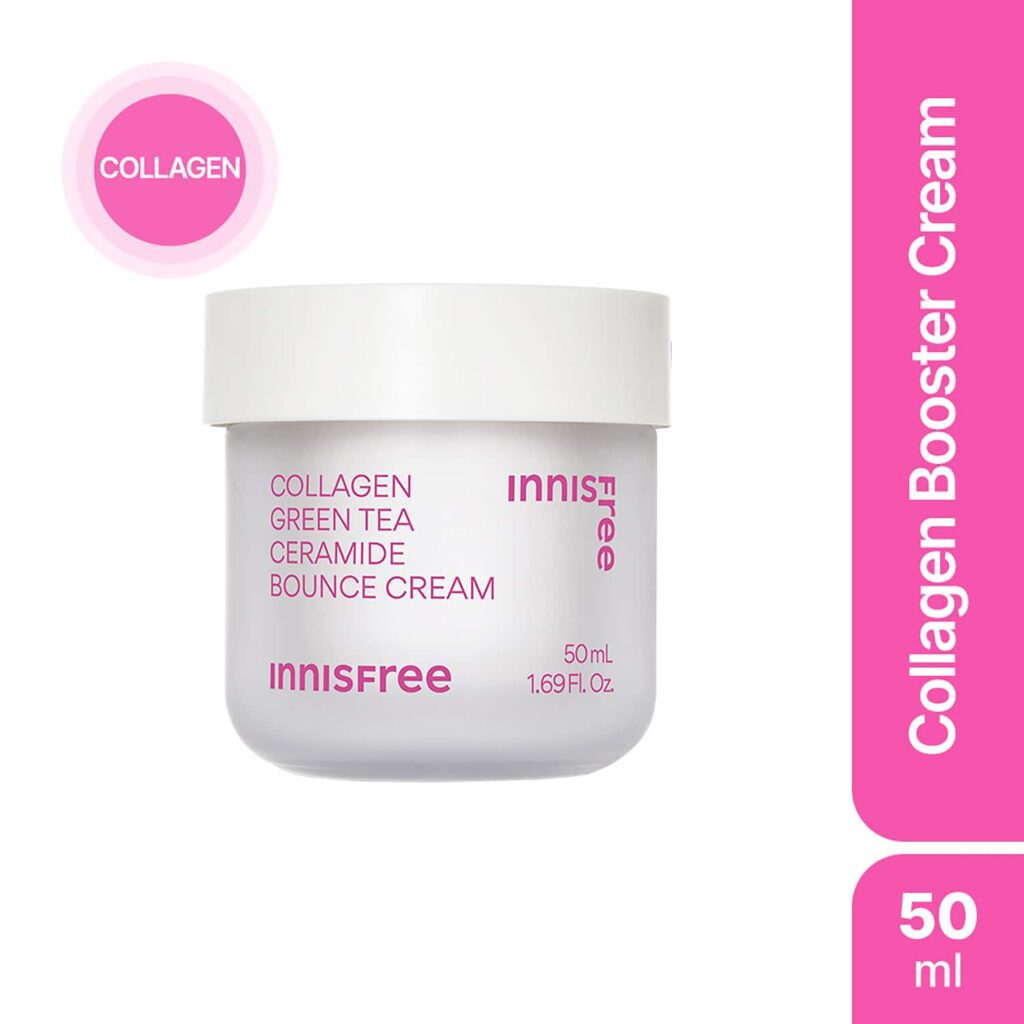 Innisfree Collagen Green Tea Ceramide Bounce Cream (50 ml) - Innisfree