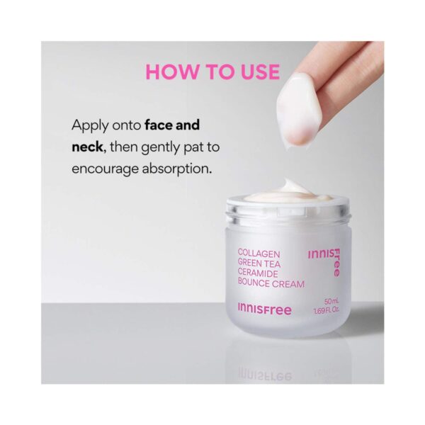 Innisfree Collagen Green Tea Ceramide Bounce Cream (50 ml) - Innisfree