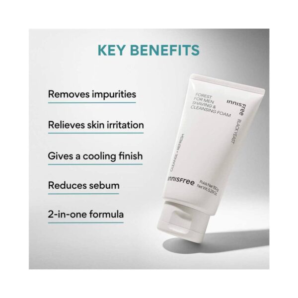 Innisfree Forest Shaving & Cleansing Foam (150 g) - Innisfree