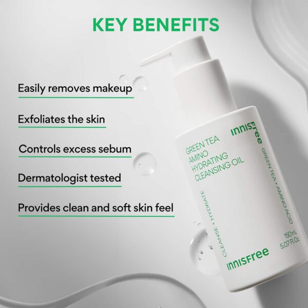 Innisfree Green Tea Amino Hydrating Cleansing Oil (150 ml) - Innisfree